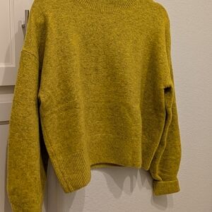 & Other Stories Mustard Cowl Neck Sweater
